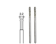 Proxxon Diamantbesatte Kugleformede Glasbor Ø2,2 mm 2 stk