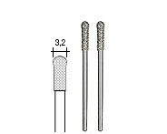 Proxxon Diamantbesatte Kugleformede Glasbor Ø3,2 mm 2 stk