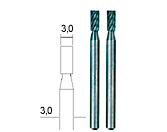 Proxxon Wolfram-Vanadium Cylinderfræser Ø3 mm