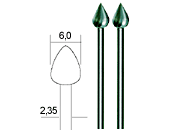 Proxxon Wolfram-Vanadium Dråbefræser Ø6 mm