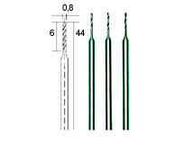 Proxxon Spiralbor 0,8 mm 3 stk