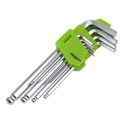 Lange unbraconøgler i mm med kugle ende