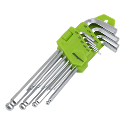 Sealey Lange unbraconøgler i tommer med kugle ende 1/16" - 3/8"