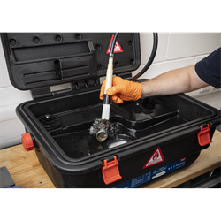 Sealey Mobilt rensekar med børste - Kapacitet 7,5L - 16L - 16W / 230V