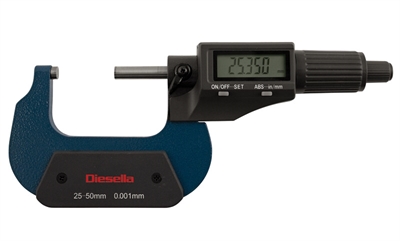 Digital Mikrometerskrue sæt 0-75 mm - Udsolgt