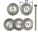 Proxxon Stålbørste Hjulform Ø22,0 mm 5 stk Inkl. Holder