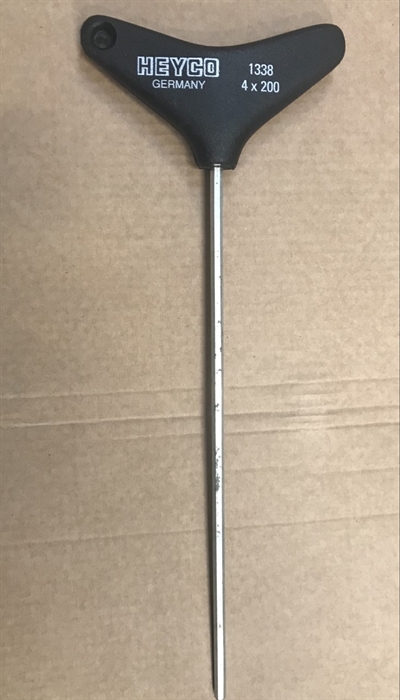 Stiftnøgle / Unbrakonøgle 4 mm med t/Greb